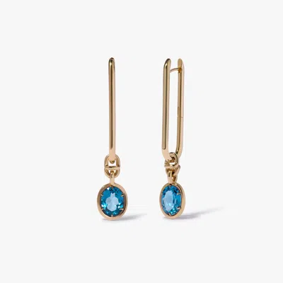 Annoushka Knuckle Blue Topaz Long Earrings