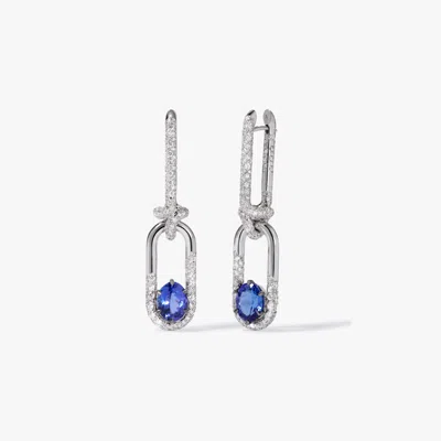 Annoushka Knuckle Dust  Tanzanite & Diamond Earrings