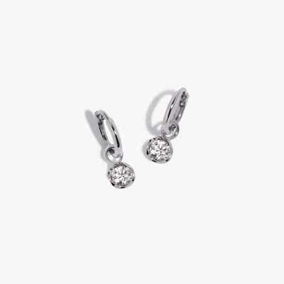 Annoushka Small Hoop Whoopsie Daisy 0.50ct Diamond Earrings In Metallic