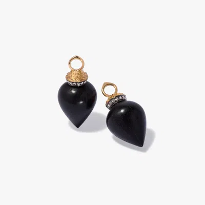 Annoushka Touch Wood Earring Drops In Black