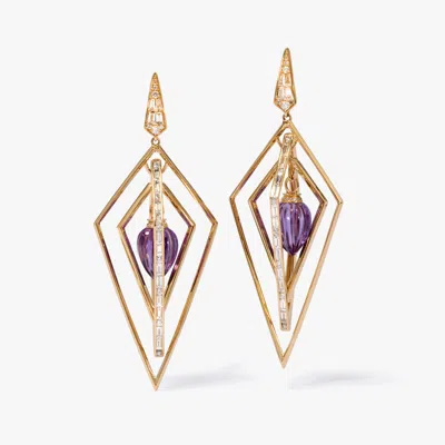 Annoushka Vertex Amethyst & Diamond Earrings
