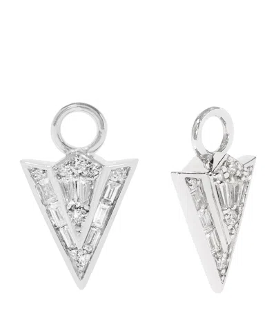 Annoushka White Gold And Diamond Flight Arrow Earring Drops