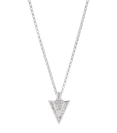 Annoushka White Gold And Diamond Flight Arrow Necklace