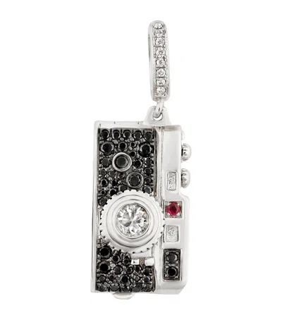 Annoushka White Gold And Diamond Mythology Camera Charm