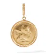 Annoushka Yellow Gold And Brown Diamonds Mythology Cherub Charm In Gold