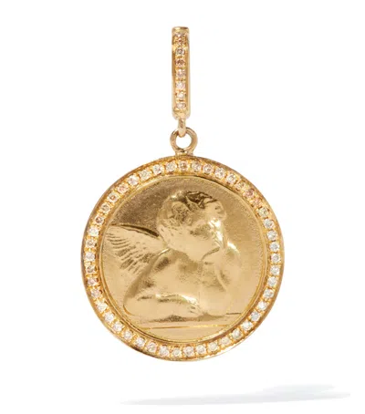 Annoushka Yellow Gold And Brown Diamonds Mythology Cherub Charm
