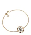 Annoushka Yellow Gold And Diamond Initial E Bracelet In Gold