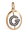 Annoushka Yellow Gold And Diamond Initial G Pendant In Gold