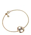 Annoushka Yellow Gold And Diamond Initial M Bracelet In Gold