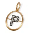 Annoushka Yellow Gold And Diamond Initial P Pendant In Gold