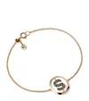 Annoushka Yellow Gold And Diamond Initial S Bracelet In Gold