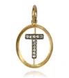 Annoushka Yellow Gold And Diamond Initial T Pendant In Gold