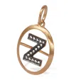 Annoushka Yellow Gold And Diamond Initial Z Pendant In Gold