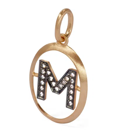 Annoushka Yellow Gold And Diamond M Pendant