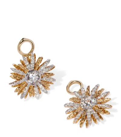 Annoushka Yellow Gold And Diamond Mythology Daisy Earring Drops