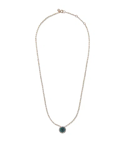 Annoushka Yellow Gold And Diamond Mythology Evil Eye Necklace