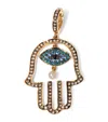 Annoushka Yellow Gold And Diamond Mythology Hand Of Fatima Charm In Gold