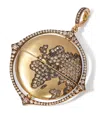 Annoushka Yellow Gold And Diamond Mythology Spinning Globe Amulet In Gold
