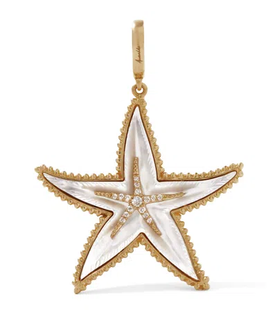 Annoushka Yellow Gold And Diamond Mythology Starfish Pendant