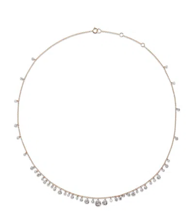 Annoushka Yellow Gold And Diamond Whoopsie Daisy Necklace In Gray