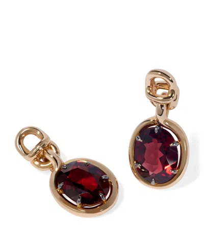 Annoushka Yellow Gold And Garnet Mythology Earring Drops