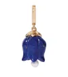 Annoushka Yellow Gold And Lapis Tulip Charm In Gold
