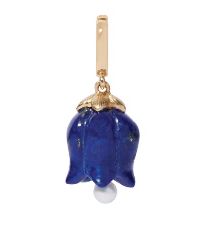Annoushka Yellow Gold And Lapis Tulip Charm