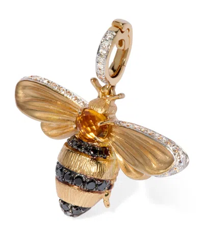 Annoushka Yellow Gold, Citrine And Diamond Mythology Bee Charm