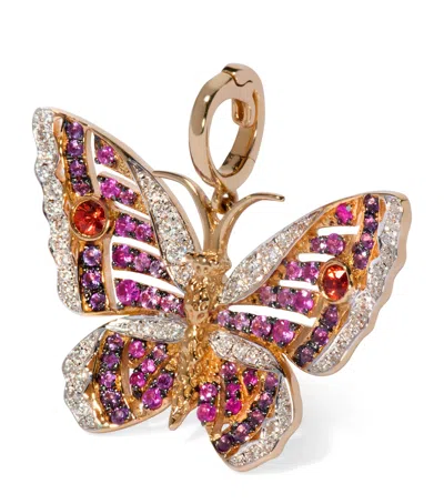 Annoushka Yellow Gold, Diamond And Gemstone Mythology Butterfly Charm