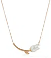 Annoushka Yellow Gold, Diamond And Pearl Tulips Chain Necklace In Gold