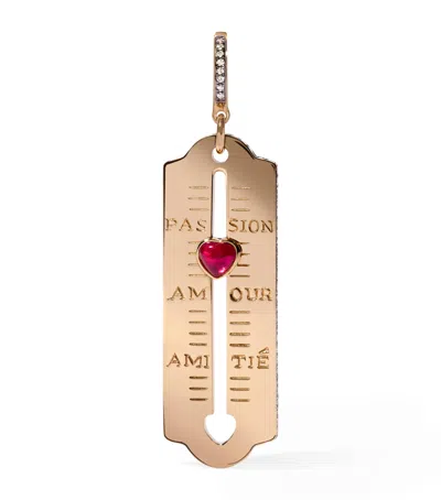 Annoushka 18ct Gold Loveometer Charm Pendant