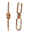Annoushka Yellow Gold Knuckle Classic Link Chain Earrings In Gold