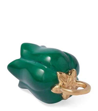 Annoushka Yellow Gold, Malachite And Pearl Tulip Earrings