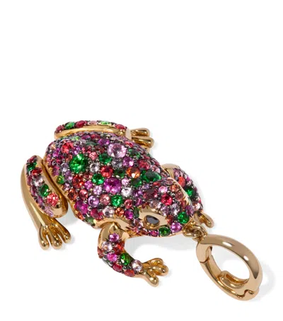 Annoushka Yellow Gold Mythology Frog Charm Pendant In Multi