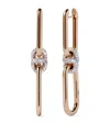 Annoushka Yellow, White Gold And Diamond Knuckle Dust Double Hoop Earrings In Gold
