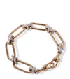 Annoushka Yellow, White Gold And Diamond Knuckle Heavy Chain Bracelet In Multi