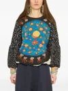 Anntian Celestial-print Pullover In Blue