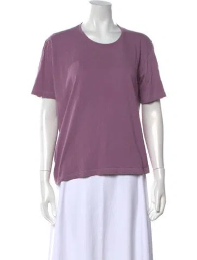 Pre-owned Anntian Crew Neck Short Sleeve T-shirt In Purple