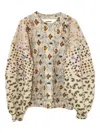 Anntian Floral-patchwork Pullover In Neutral