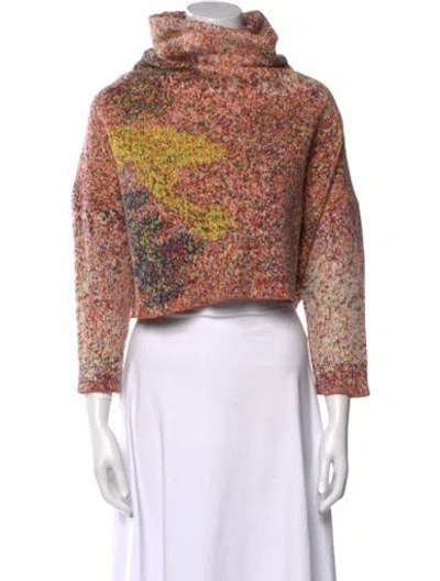 Pre-owned Anntian Silk Printed Sweater In Multi