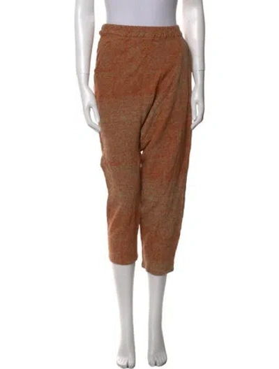 Pre-owned Anntian Straight Leg Pants In Brown
