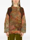 Anntian Tie-dye Pullover In Brown