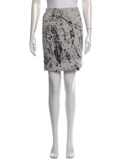 Pre-owned Anntian Virgin Wool Mini Skirt In Gray