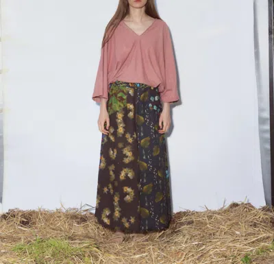 Anntian Wide Leg Pantskirt In Print Z In Multi