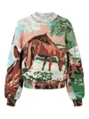 Anntian Wild Horses Sweater In Multi