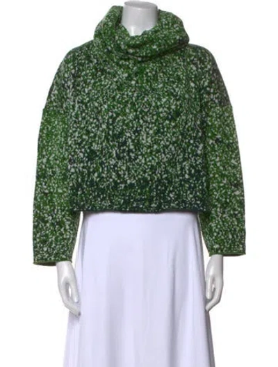 Pre-owned Anntian Wool Turtleneck Sweater W/ Tags In Green