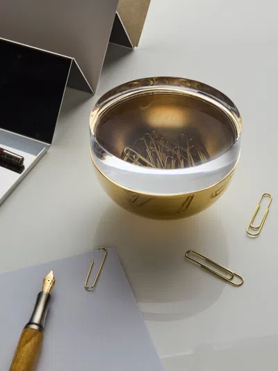 Anobjct Sfera Sun Brass Large Lidded Bowl In Multi