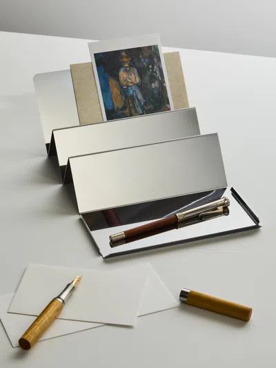 Anobjct Wall Street Stainless Steel Pencil Tray (13in/33.5cm) In White