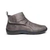 Anodyne No. 91 Bootie Women's 11 Gray Leather Round-toe Ankle Casual Boot Khd348 In Gray