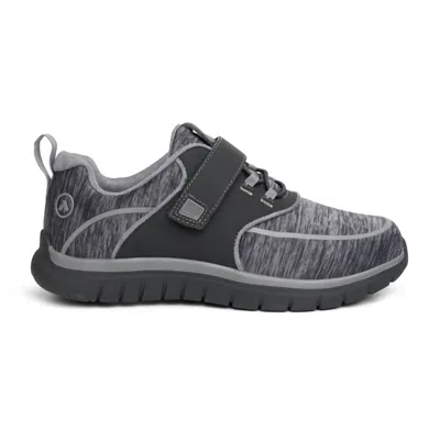 Anodyne Women's No. 45 Sport Jogger With Heel Assist Shoes In Black-grey In Multi